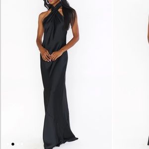 Show Me Your MuMu Jasmine Halter Maxi Dress